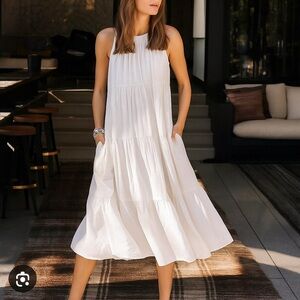 Xirena White Cotton Eva Dress